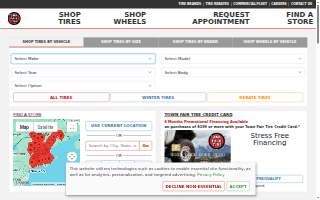 Town Fair Tire of Springfield website