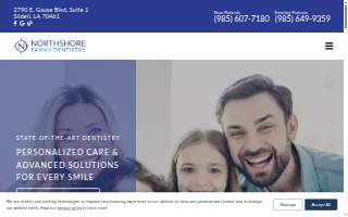 North Shore Family Dentistry website