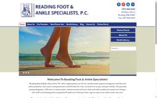 Reading Foot & Ankle Specialists, P.C. of Stoneham website