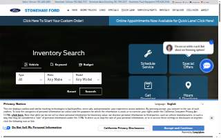 Stoneham Ford - Quick Lane website