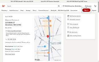 Walgreens Pharmacy of Stoneham website
