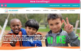 Academy Childcare Center website