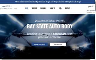 Bay State Autobody website