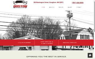 Boston Auto Body Works website