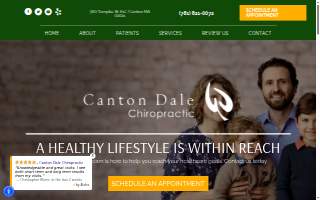 Canton Dale Chiropractic website