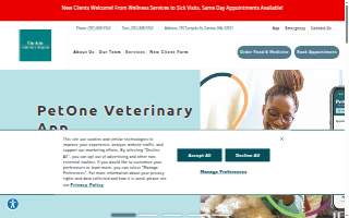 Canton Veterinary Hospital website