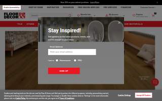 Floor & Decor of Stoughton website