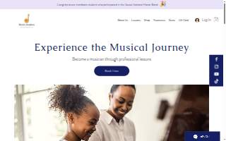 Mewsic Academy of Stoughton website