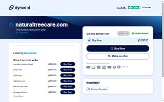Natural Tree & Lawn Care website