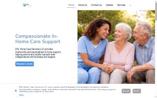 PSL Home Care Services website