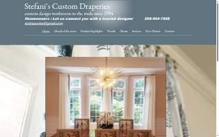 Stefanis Custom Draperies and Design website