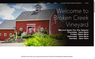 Broken Creek Vineyard and Winery website