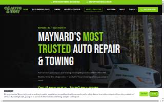 CJ AUTO & TOW website