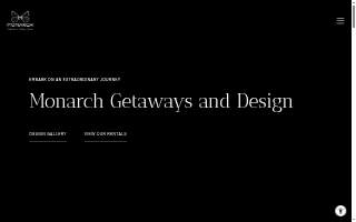 Monarch Getaways and Design Group website
