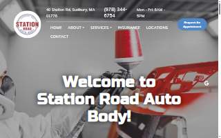 Station Road Auto Body website