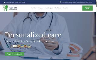 Sudbury Dental Arts Dental Implants and Invisalign Center website