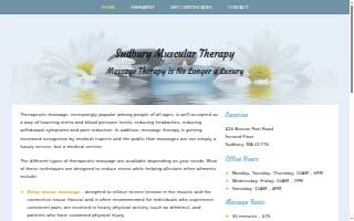 Sudbury Muscular Therapy website