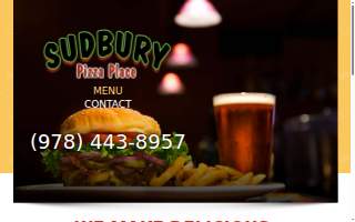 Sudbury Pizza Place website