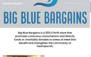 Big Blue Bargains website