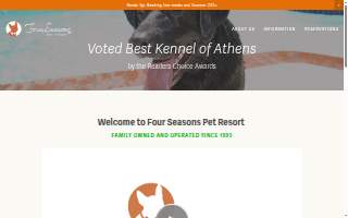 Four Seasons Pet Resort website