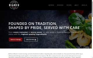 Vincent Bianco Custom Catering website