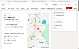 Walgreens Pharmacy of Swampscott website