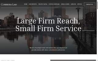 Correira Law website