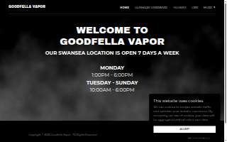 GoodFella Vapor website