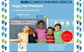Happy Feet Preschool website