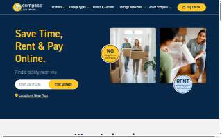 Compass Self Storage website