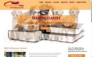 Performance Plus K9 Activity Center of Taunton website