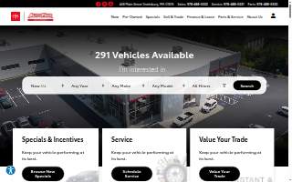 AutoFair Toyota of Tewksbury website
