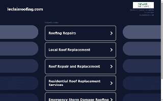 Le Clair Roofing Inc website