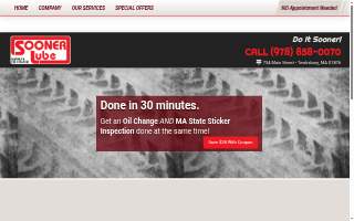 Sooner Lube website