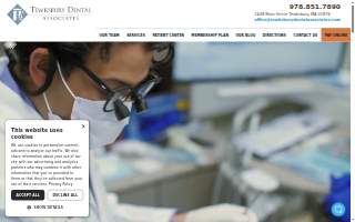 Tewksbury Dental Associates website