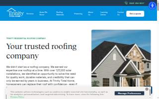 Trinity Total Home website