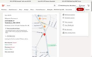 Walgreens of Tewksbury website