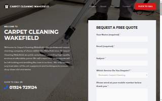 Carpet Cleaning Wakefield website