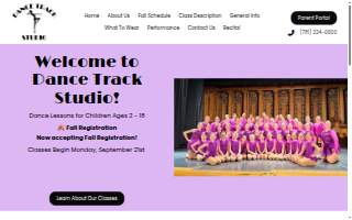 Dance Track Studio website