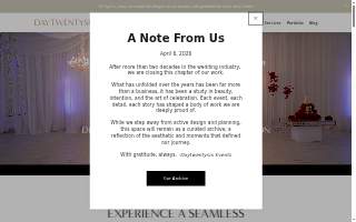 Daytwentysix Events website