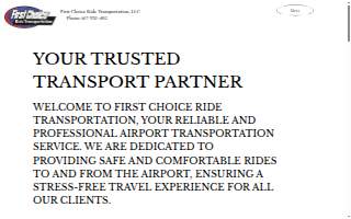 First Choice Transportation website