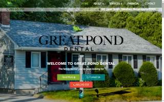 Great Pond Dental website
