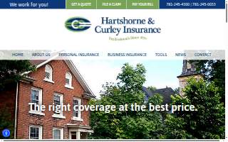 Hartshorne & Curley Insurance, Inc. website