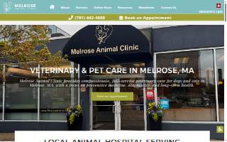 Melrose Animal Clinic of Wakefield website