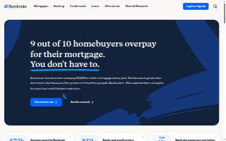 Mortgage, Bank of America website