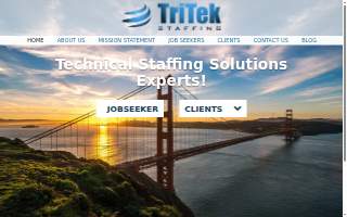TriTek Staffing website