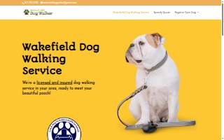 Wakefield Dog Walker website