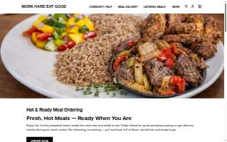 Work Hard Eat Good Meal Delivery website