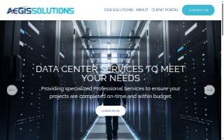 Aegis Solutions website