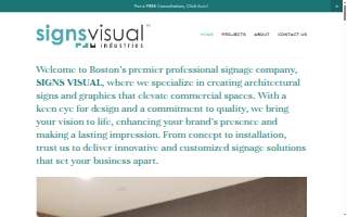 Boston Signs and Graphics website